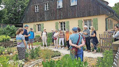 Das Foto entstand bei einer Führung im Kräutergarten des Museums für bäuerliche Arbeitsgeräte des Bezirks Oberfranken in Bayreuth.