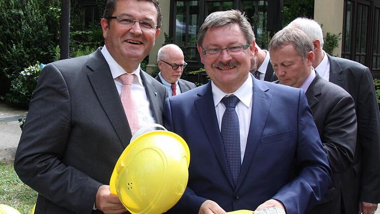Die Staatssekretäte Franz Josef Pschierer und Gerhard Eck (rechts).