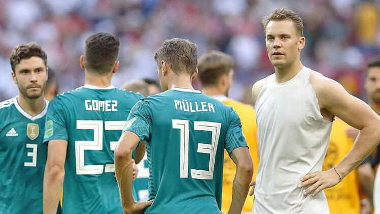 Aus in der Vorrunde: Das deutsche Team  schied unerwartet mit einem 0:2 gegen S&uuml;dkorea aus. Frank Augstein/dpa