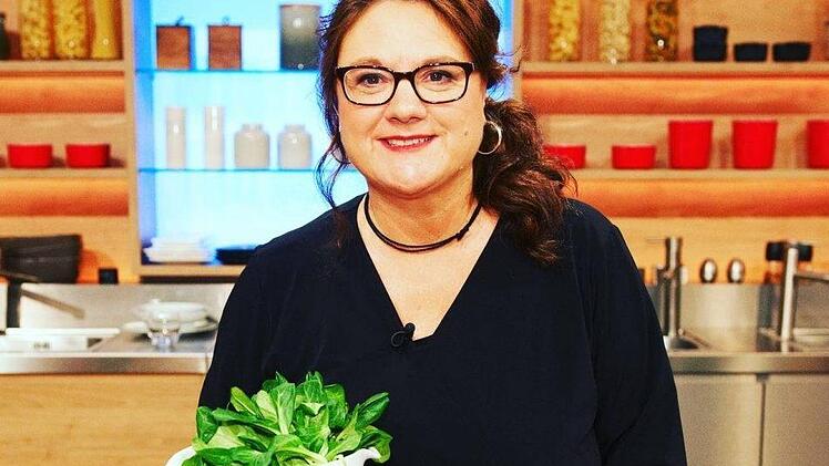 Michaela Karrer nimmt in der Küchenschlacht teil. ZDF/Gunnar Nicolaus