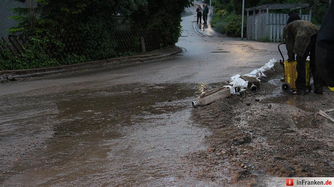 Unwetter über Franken
