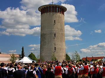 Der Rannunger Wasserturm ist das Wahrzeichen der Gemeinde.  Foto: Dieter Britz