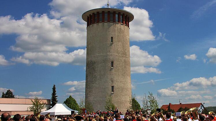 Der Rannunger Wasserturm ist das Wahrzeichen der Gemeinde.  Foto: Dieter Britz