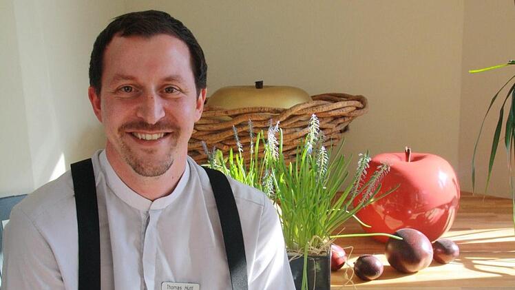 Thomas Hüttl ist Restaurant-Chef in Laudensacks Gourmetrestaurant. Ein Stern, sagt er, ist großartig - aber er schaffe auch Hemmschwellen. Foto: Susanne Will