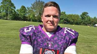 Alex Oelschlegel im Trikot seines Teams. Foto: Hof Jokers