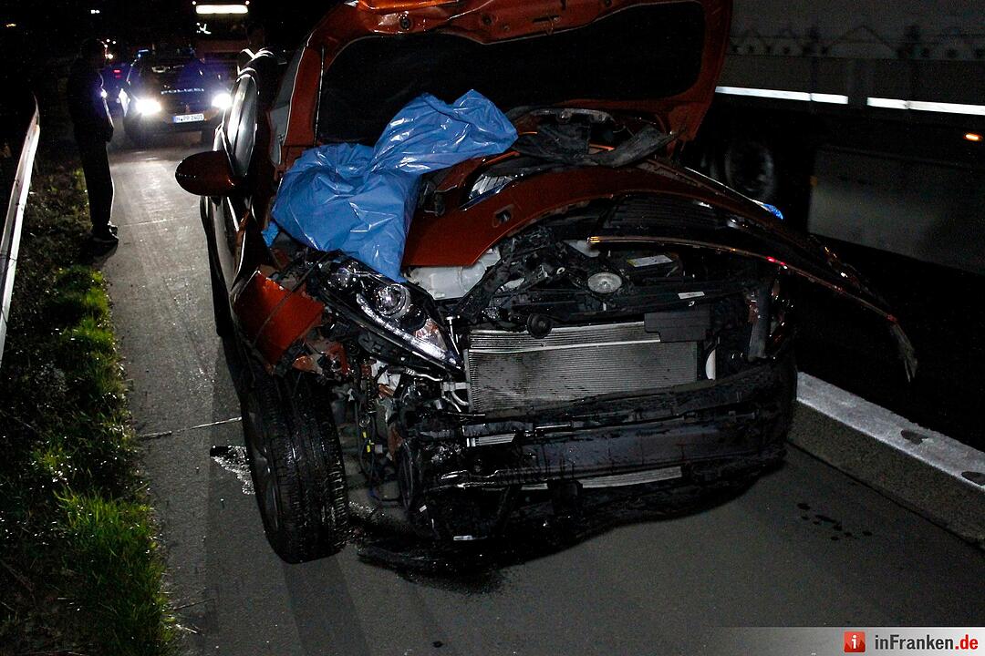 Schwerer Unfall auf A3 bei Gremsdorf