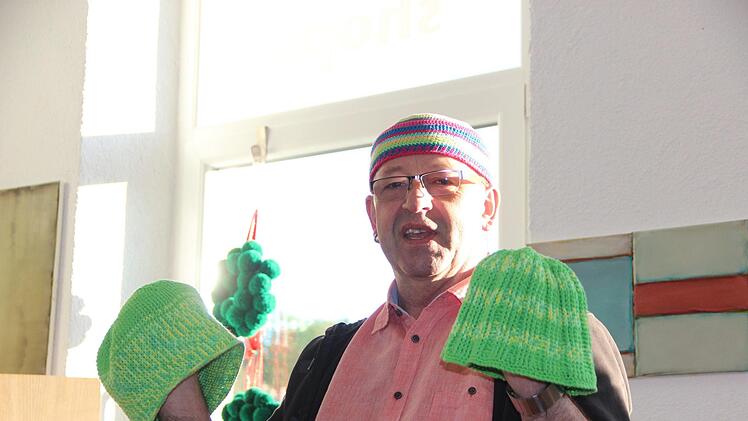 Häkelakademie im Münnerstädter Bahnhof.Heike Beudert