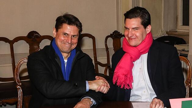 Gehen in die Verl&auml;ngerung: Christian Meyer (links) und Dominik Sauerteig.Foto: Barbara Herbst