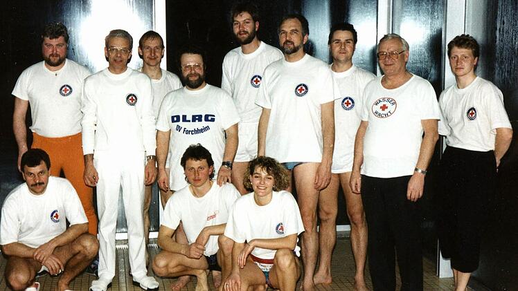 Bilder aus besseren Zeiten: nach dem Schwimm-Training ...