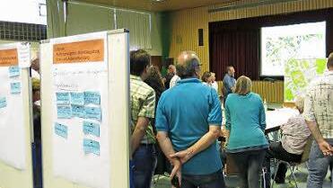 Bei der Präsentation der zuvor formulierten Ideen  Foto: Dagmar Niemann