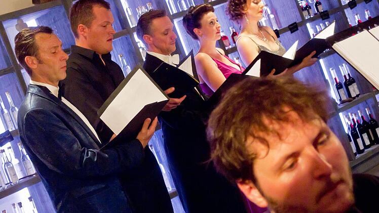 "Die Nostalgiker" gastierten in der "Destillerie Möbus" in Bad Rodach.Foto: Jochen Berger