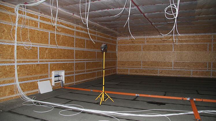 Kernstück des neuen Untersteinacher Schützenhauses wird der Schießstand mit zwölf elektronischen Schießständen.