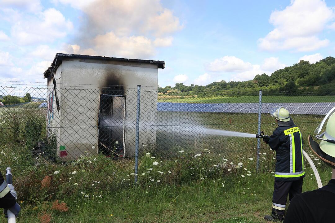 Kreis Bamberg: Brand in Solarpark Unterhaid