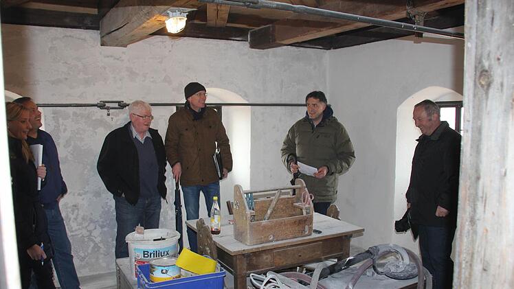 Die Türmerstube wird derzeit geweißelt. Foto: Ralf Kestel