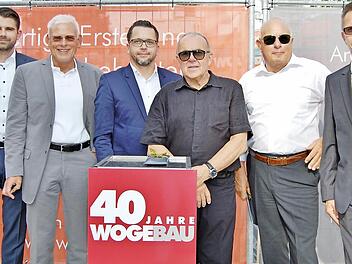 Das 40-jährige Firmenbestehen feierten (von links) Benedikt und Vater Thomas Rüth, Stephan und Vater Michael Peter Scharf sowie Erich und Sohn Michael Rüth Foto: Sigismund von Dobschütz