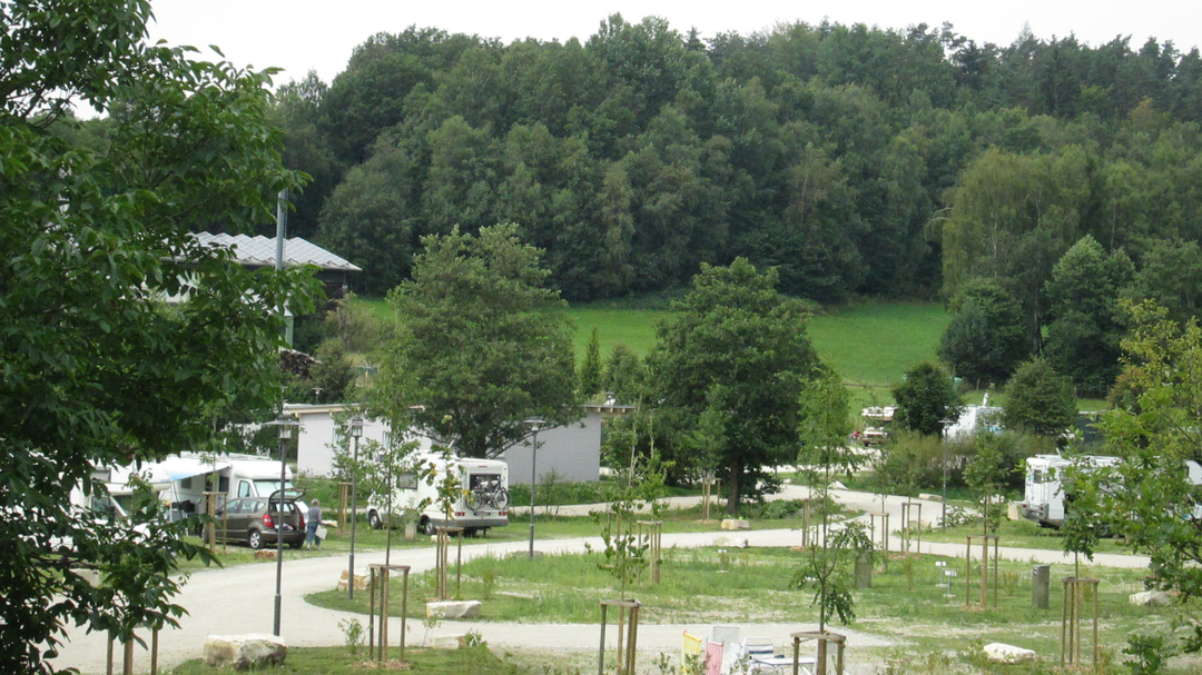 Wohnmobilstellpl&auml;tze der Therme Obernsees