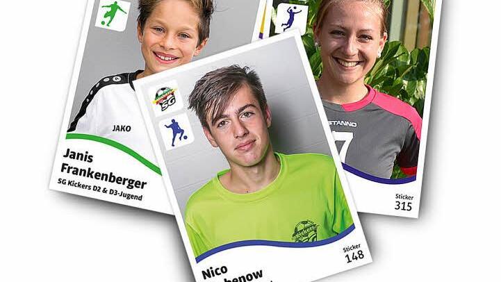 Neben den Bildern steht auch immer in welcher Mannschaft der- oder diejenige spielt.