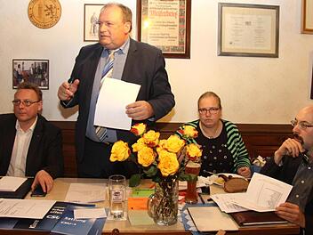 Stadtrat Walter Nussel übte, ebenso wie sein Fraktionschef Bernhard Schwab, Kritik am Herzogenauracher Bürgermeister German Hacker und der SPD.  Fotos: Richard Sänger