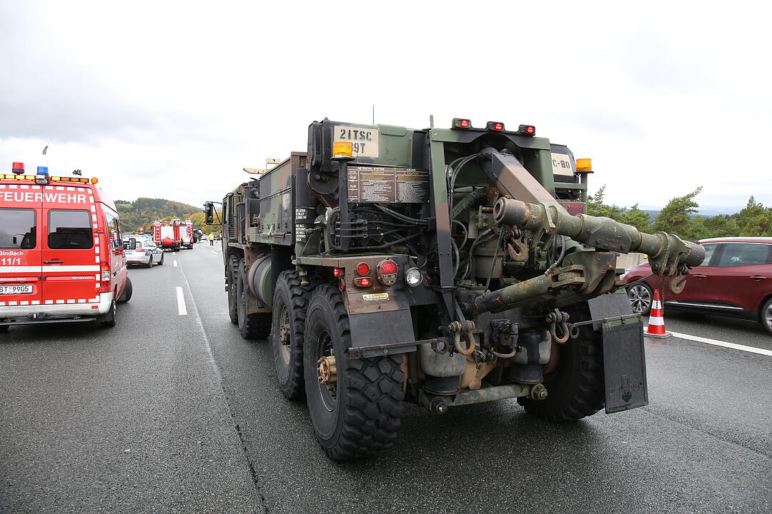 Unfall auf der A9 in Oberfranken
