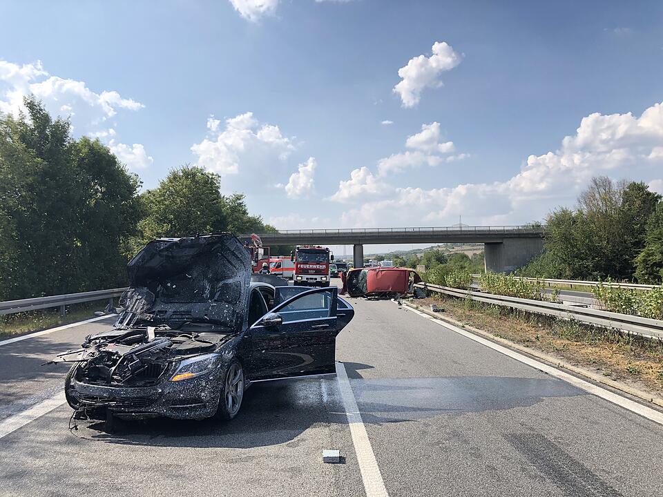 A70 bei Viereth: Kollision im Feierabendverkehr