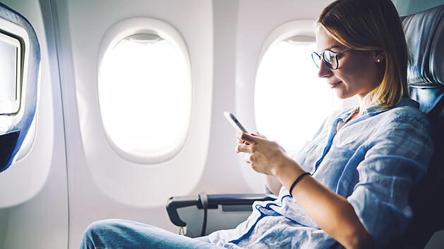 Handy, Smartphone, Flugzeug, Flugmodus