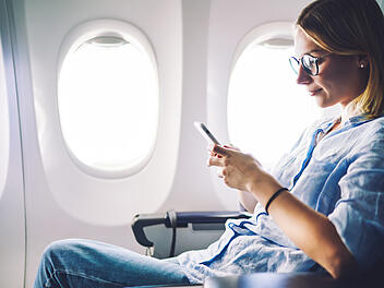 Handy, Smartphone, Flugzeug, Flugmodus
