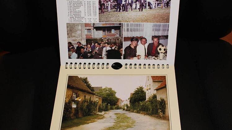 Auf der Rückseite der Monatsblätter gibt es Zeitungstexte und weitere Bilder. Foto: privat