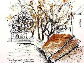 "Schiefes Haus"  Repro: Rosemary Keßler