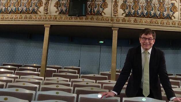 Christian M&uuml;ller im Zuschauerraum des Coburger Landestheaters.Simone Bastian