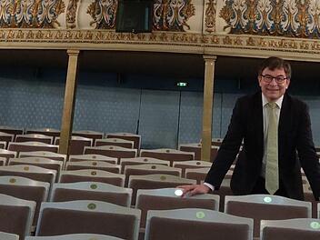 Christian Müller im Zuschauerraum des Coburger Landestheaters.Simone Bastian