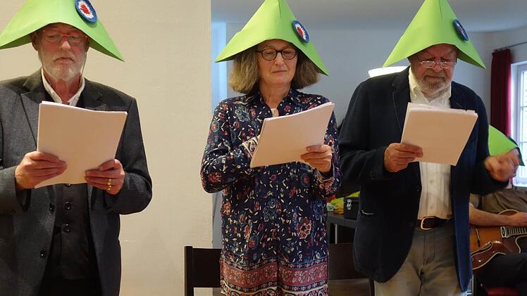 "Grün, grün, grün" lautete das Moto der szenischen Lesung der Münnerstädter Litera(n)ten. Foto: Heike Beudert