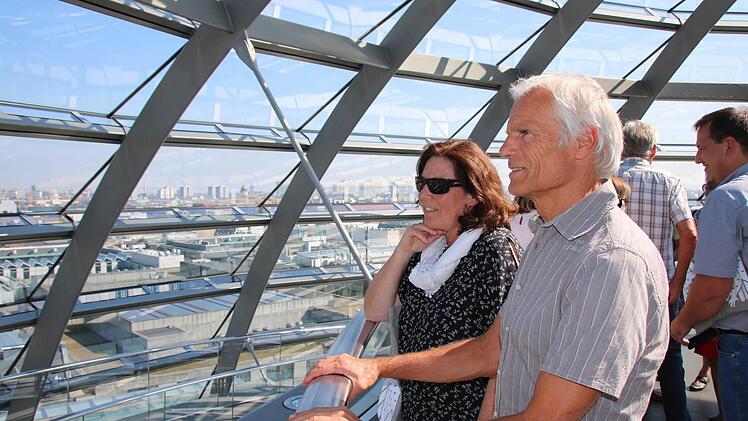 Für Richard Fix war es der erste Blick von der Reichstagskuppel. Foto: Ralf Ruppert