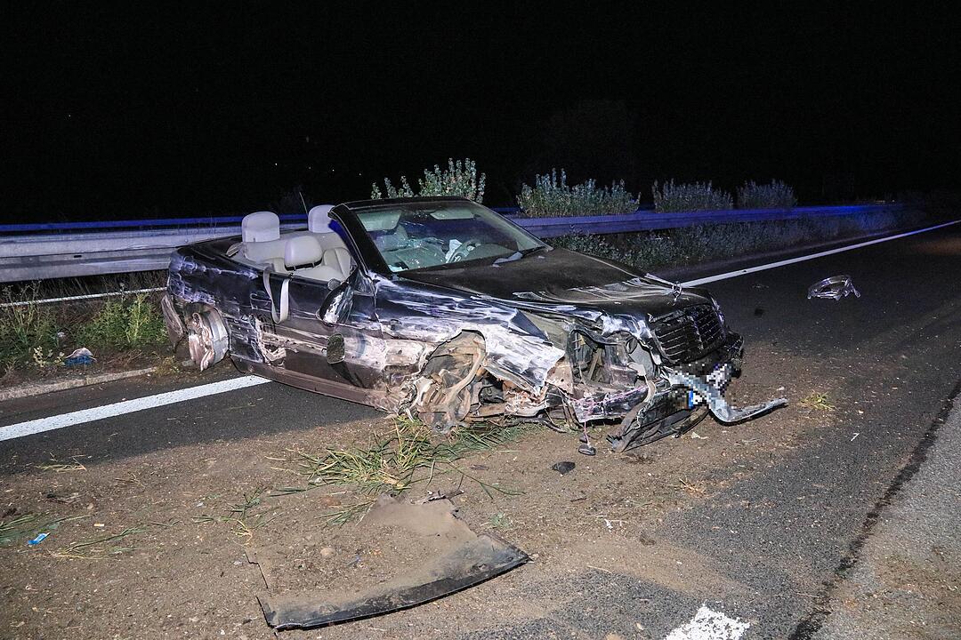 Schwerer Unfall auf A70 bei Ebelsbach: Mit 1,1 Promille gegen die Leitplanke