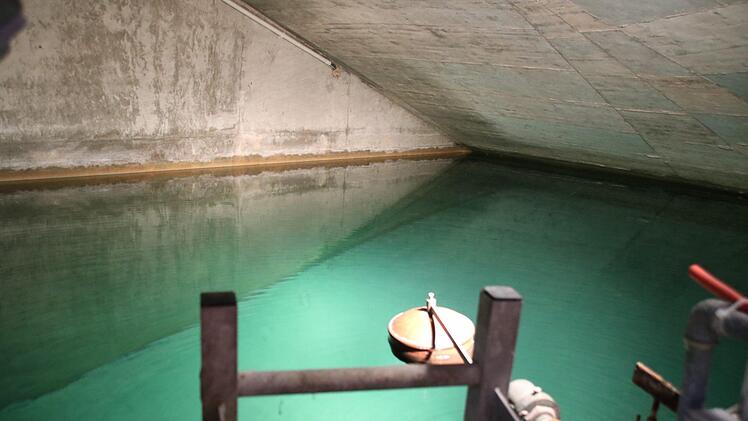 100 Kubikmeter L&ouml;schwasser werden bevorratet.