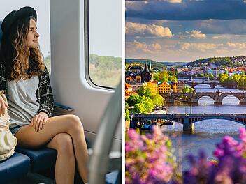 Mit dem Zug kommst du aus vielen deutschen Städten innerhalb weniger Stunden nach Prag.