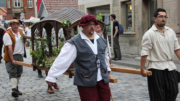 Historischer Festzug durch Kronach. Foto: Marco Meißner