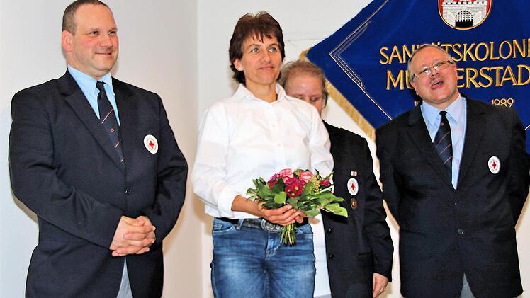 Verdiente und langjährige Mitglieder des Roten Kreuzes wurden bei der Jubiläumsfeier in der Alten Aula geehrt.  Foto: Dieter Britz