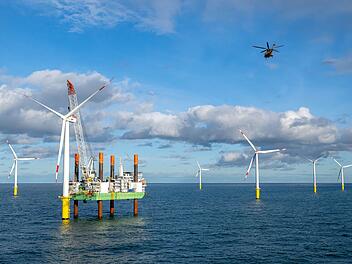Windkraft auf See