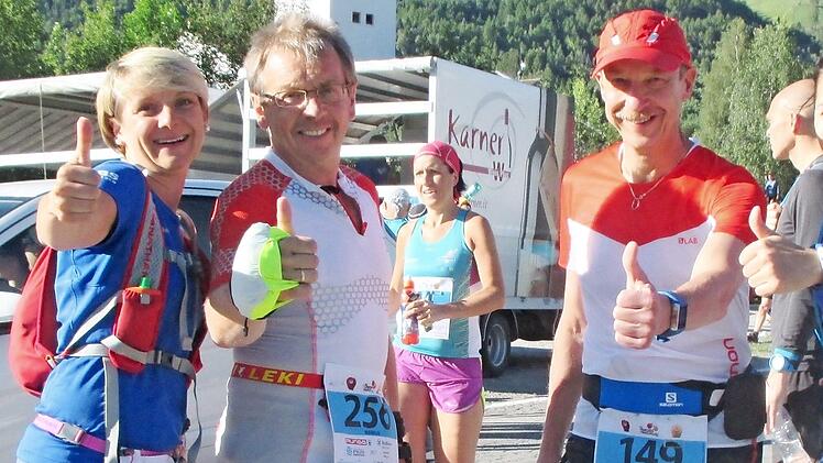 Das Lauf-Quartett aus Oberfranken (v. l.): Susanne Schubert, Markus Neumeister, Michael Kraus und Alexandra Frosch Foto: privat