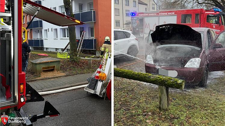 Feuerwehr Bamberg im Dauereinsatz: Vier Br&auml;nde an einem Tag