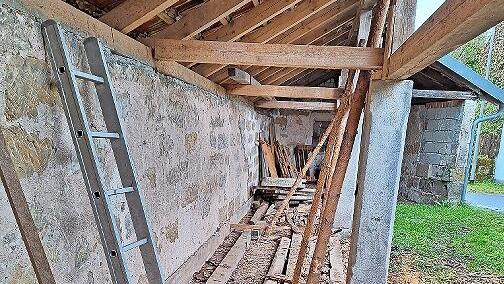 Die alte Kegelbahn in Jesserndorf.