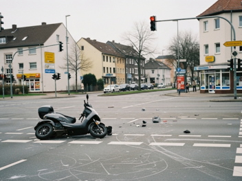 Über 15.000 Schaden bei Roller-Unfall in Fürth