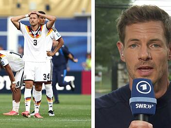 Alex Schl&uuml;ter (rechts) berichtete von seinen Eindr&uuml;cken vom WM-Aus der deutschen Fu&szlig;ball-Nationalmannschaft.