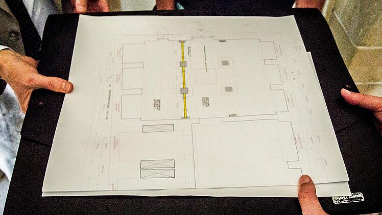 Blick auf den Raumplan für die Neupräsentation der venezianischen GläserFoto: Jochen Berger