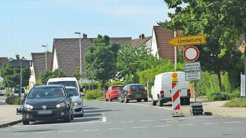 Erster Hinweis: Bamberger Stra&szlig;e, Kreuzung Ringstra&szlig;e