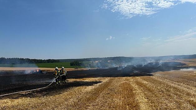 Feldbrand nahe Obernzenn ausgebrochen