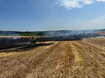 Feldbrand nahe Obernzenn ausgebrochen