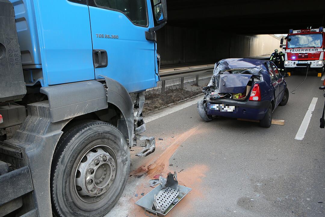 Unfall auf Südwesttangente in Nürnberg-Schweinau