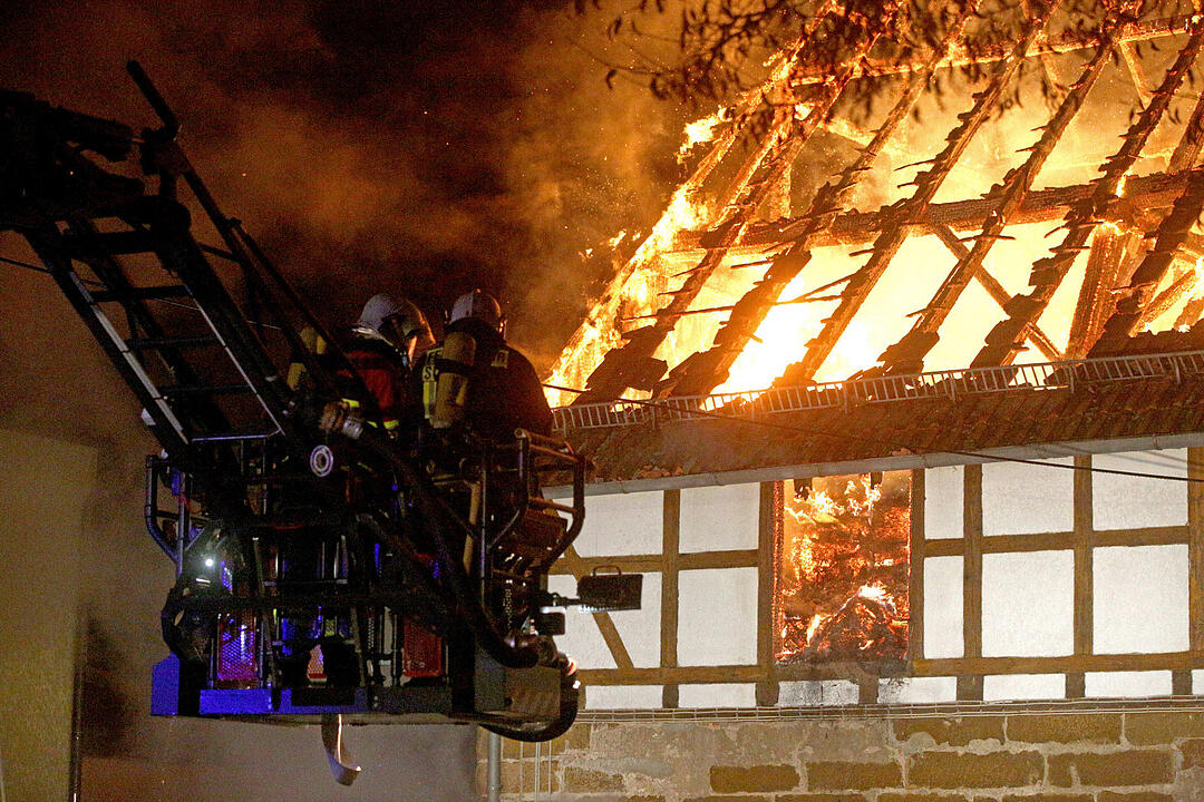 Scheunenbrand in Melkendorf