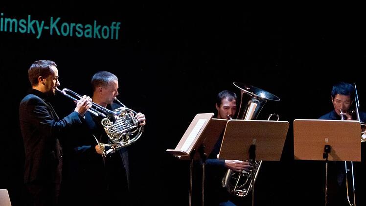 Brillante musikalische Akzente zum Festakt lieferte das Philharmonische Blechbläserquintett Coburg.